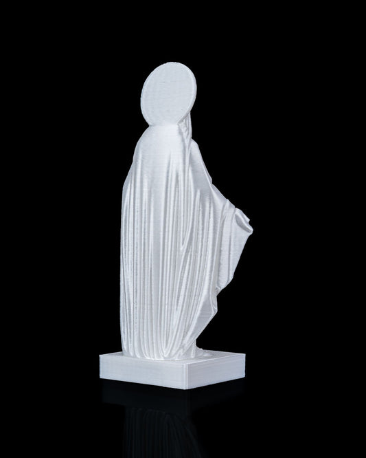 3D Printed Holy Mary Statue  – Available in 4" and 8" Sizes, Spiritual Decor ✨🙏