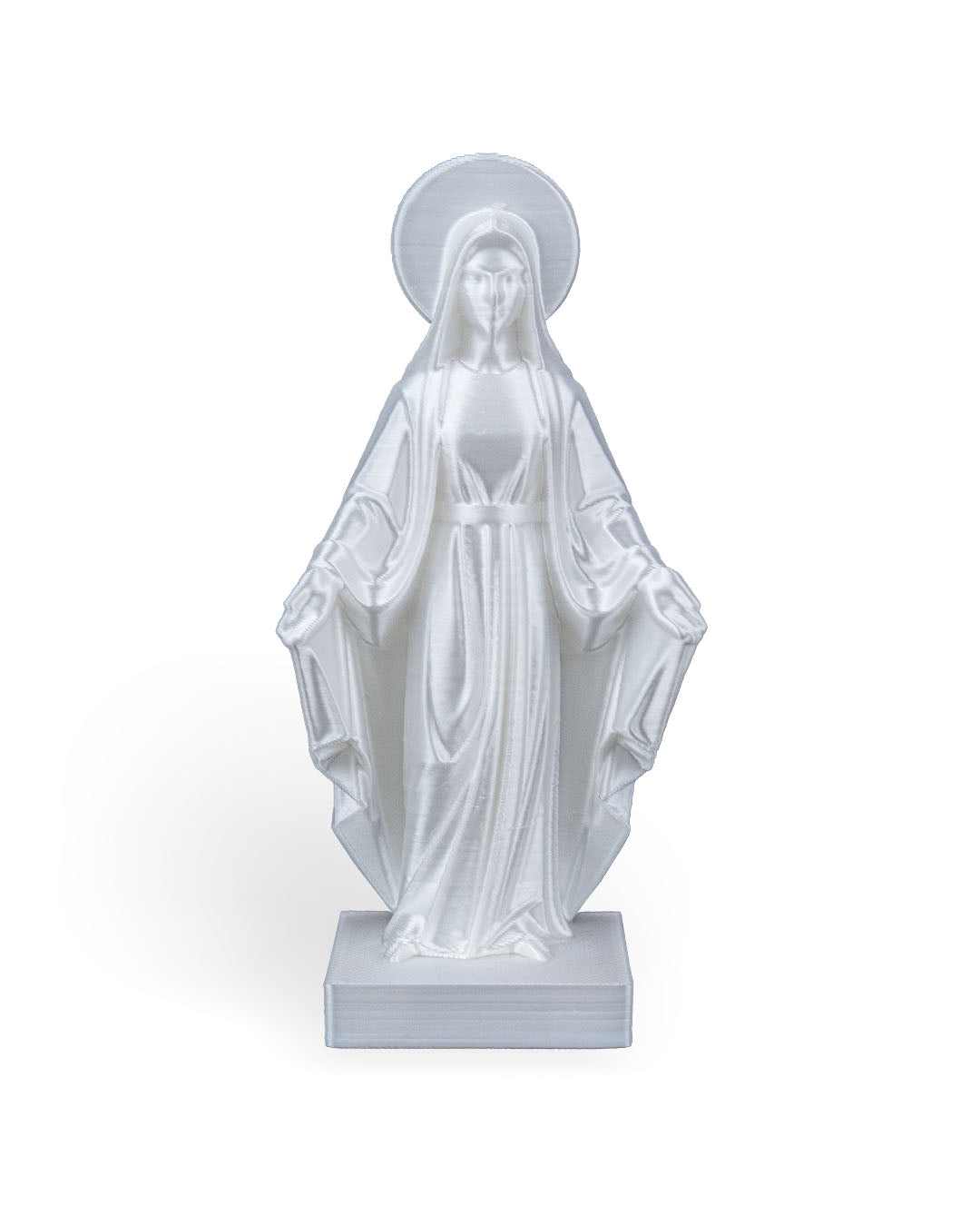 3D Printed Holy Mary Statue  – Available in 4" and 8" Sizes, Spiritual Decor ✨🙏