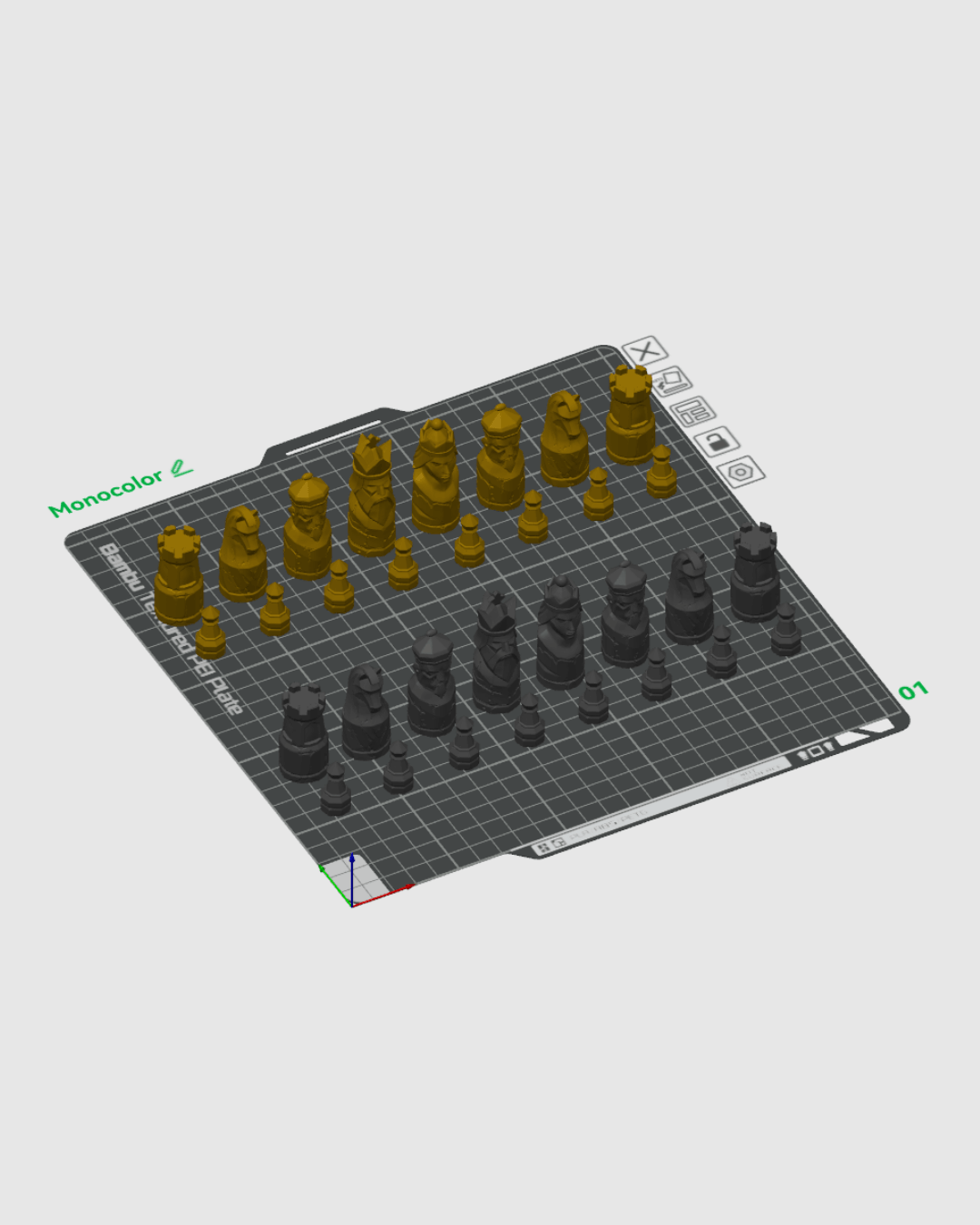 3D Printed Portable Chess Set – Foldable, Secure, and Travel-Ready