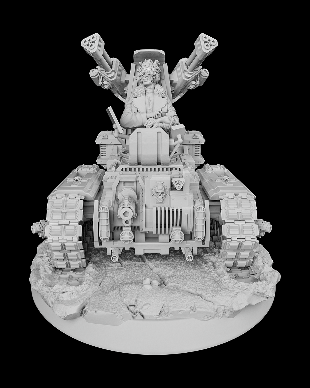 Mad Tank – 14K Resin Articulated Battle Machine