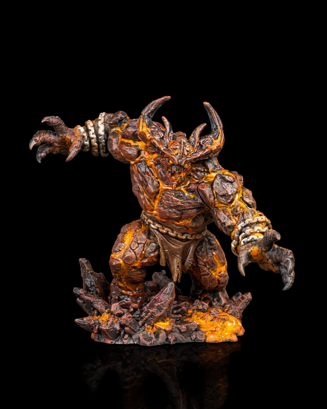 Magma Golem Resin Model – Paint-Ready Elemental Miniature