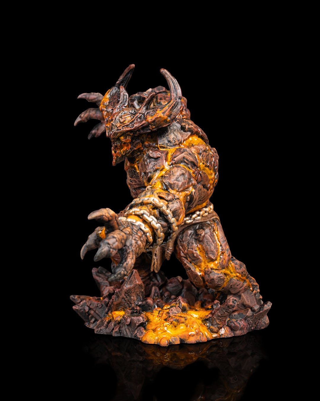 Magma Golem Resin Model – Paint-Ready Elemental Miniature
