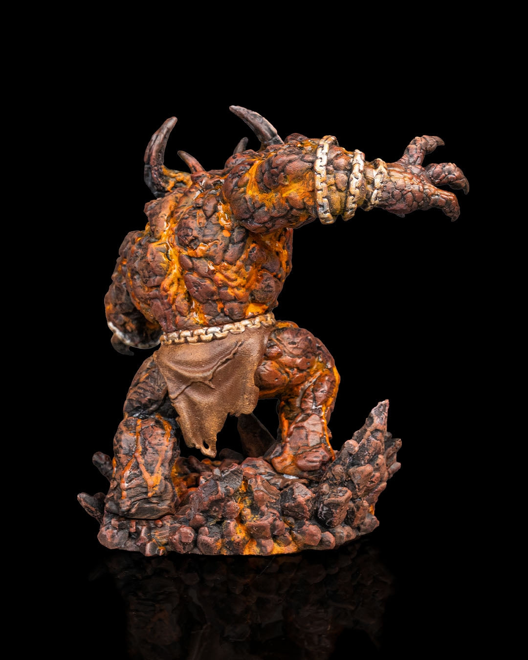 Magma Golem Resin Model – Paint-Ready Elemental Miniature