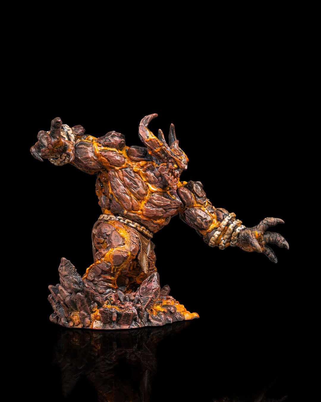 Magma Golem Resin Model – Paint-Ready Elemental Miniature