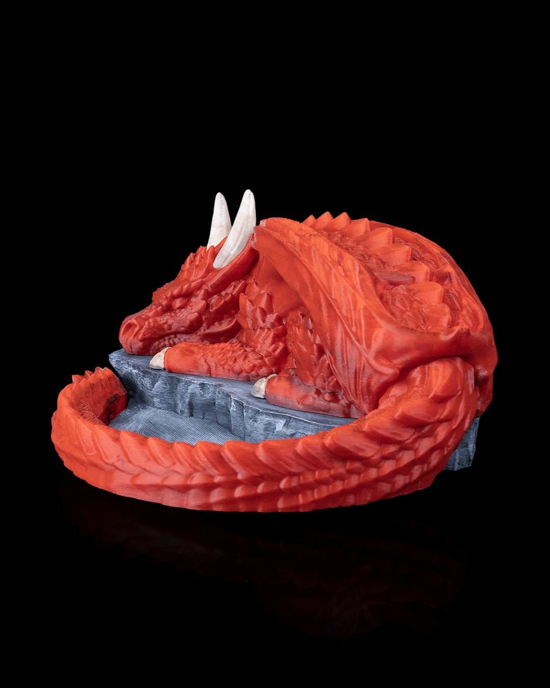 Nap Twenty Dragon – Dice Holder - Premium 3D Printed Dice Tray – Custom Tabletop Gaming Accessories