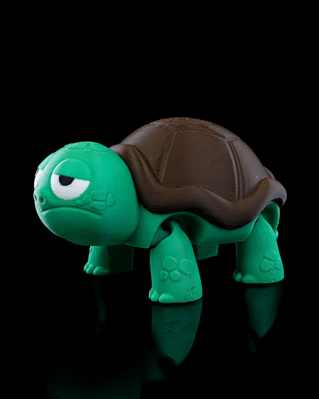 (Not) Surprised Articulated Turtle – 3D Printed Fidget & Desk Buddy