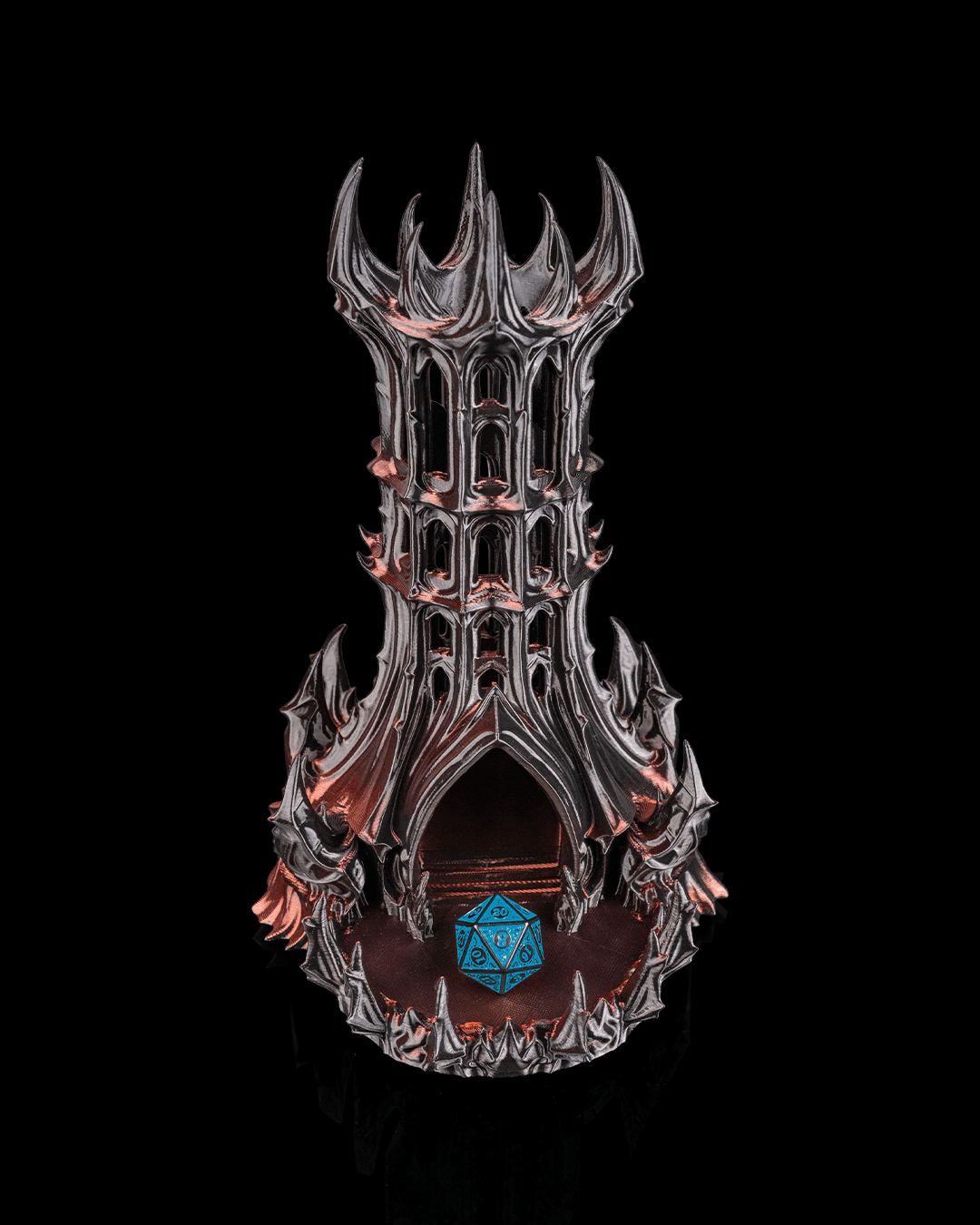 Obsidian Citadel Dice Tower - Premium 3D Printed Dice Towers – Custom Tabletop Gaming Accessories