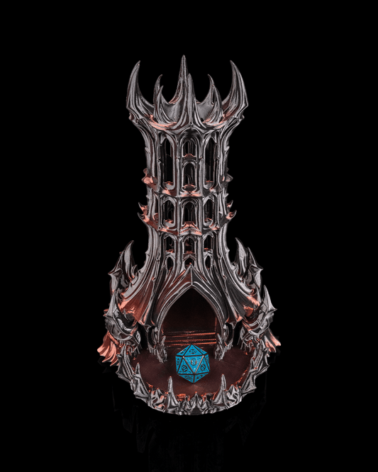 Obsidian Citadel Dice Tower - Premium 3D Printed Dice Towers – Custom Tabletop Gaming Accessories