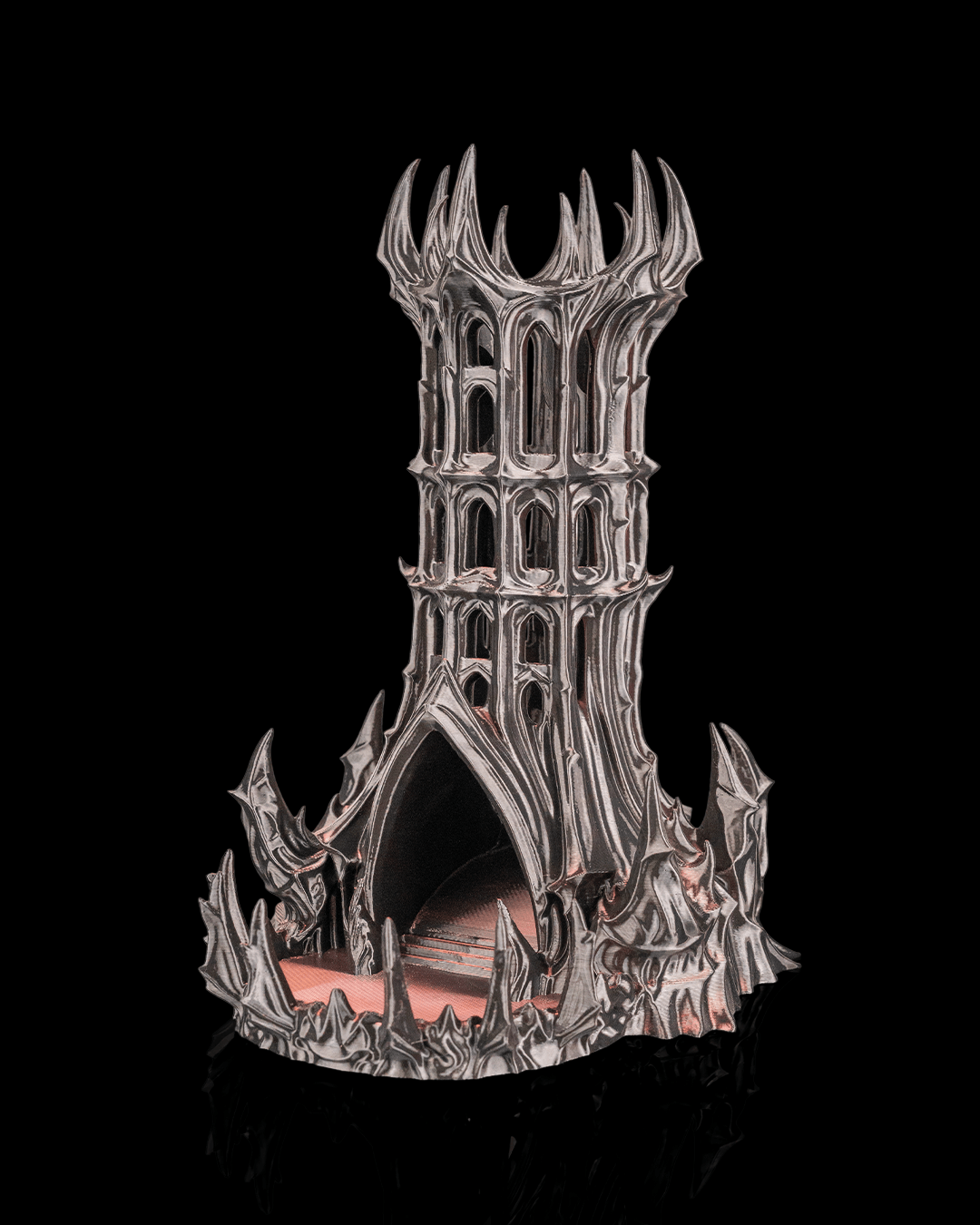 Obsidian Citadel Dice Tower - Premium 3D Printed Dice Towers – Custom Tabletop Gaming Accessories