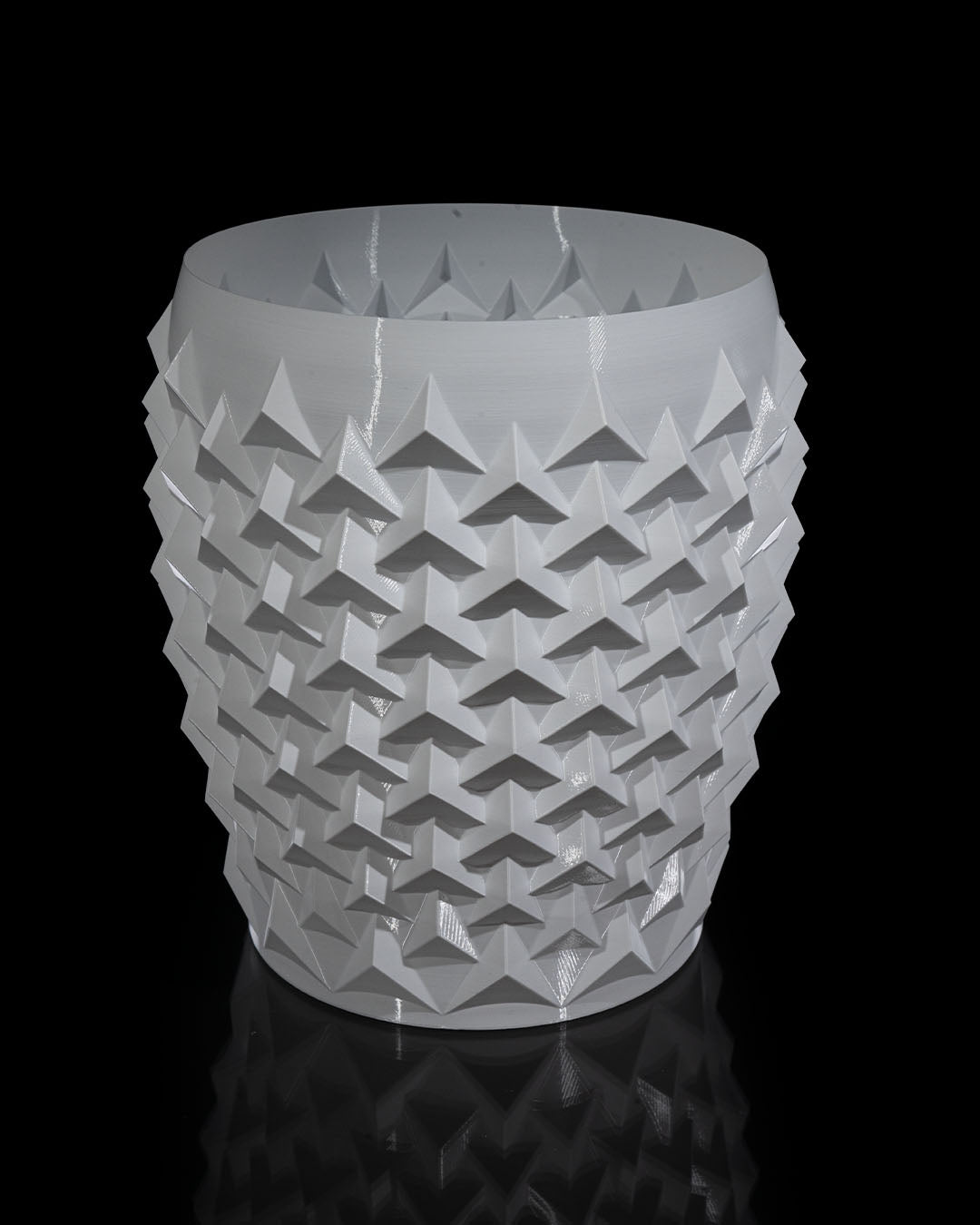 3D Printed Pointy Flower Pot – Modern Geometric Planter for Plants & Succulents