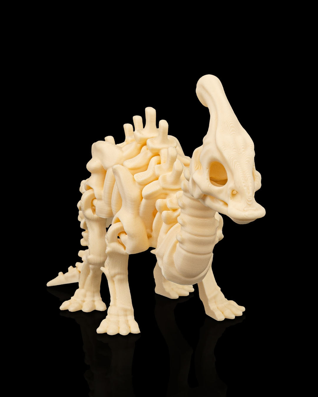 Skeleton Parasaurolophus – 3D Printed Dinosaur Skeleton Model