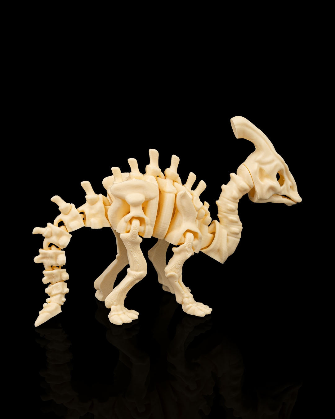 Skeleton Parasaurolophus – 3D Printed Dinosaur Skeleton Model