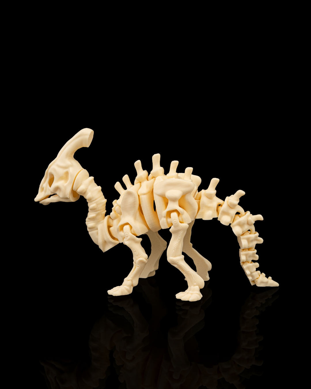 Skeleton Parasaurolophus – 3D Printed Dinosaur Skeleton Model