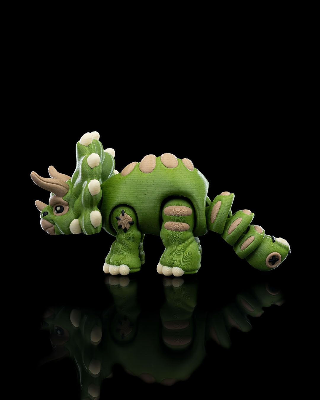 3D Printed Triceratops – Articulated Dinosaur Figurine