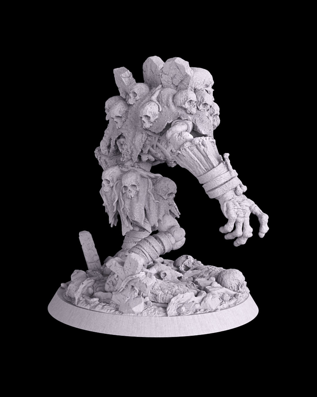Tombstone Golem Resin Model – Paint-Ready Undead Miniature