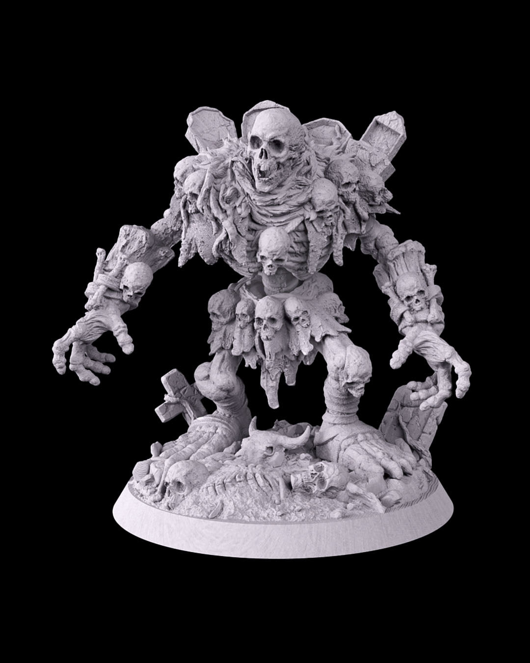 Tombstone Golem Resin Model – Paint-Ready Undead Miniature