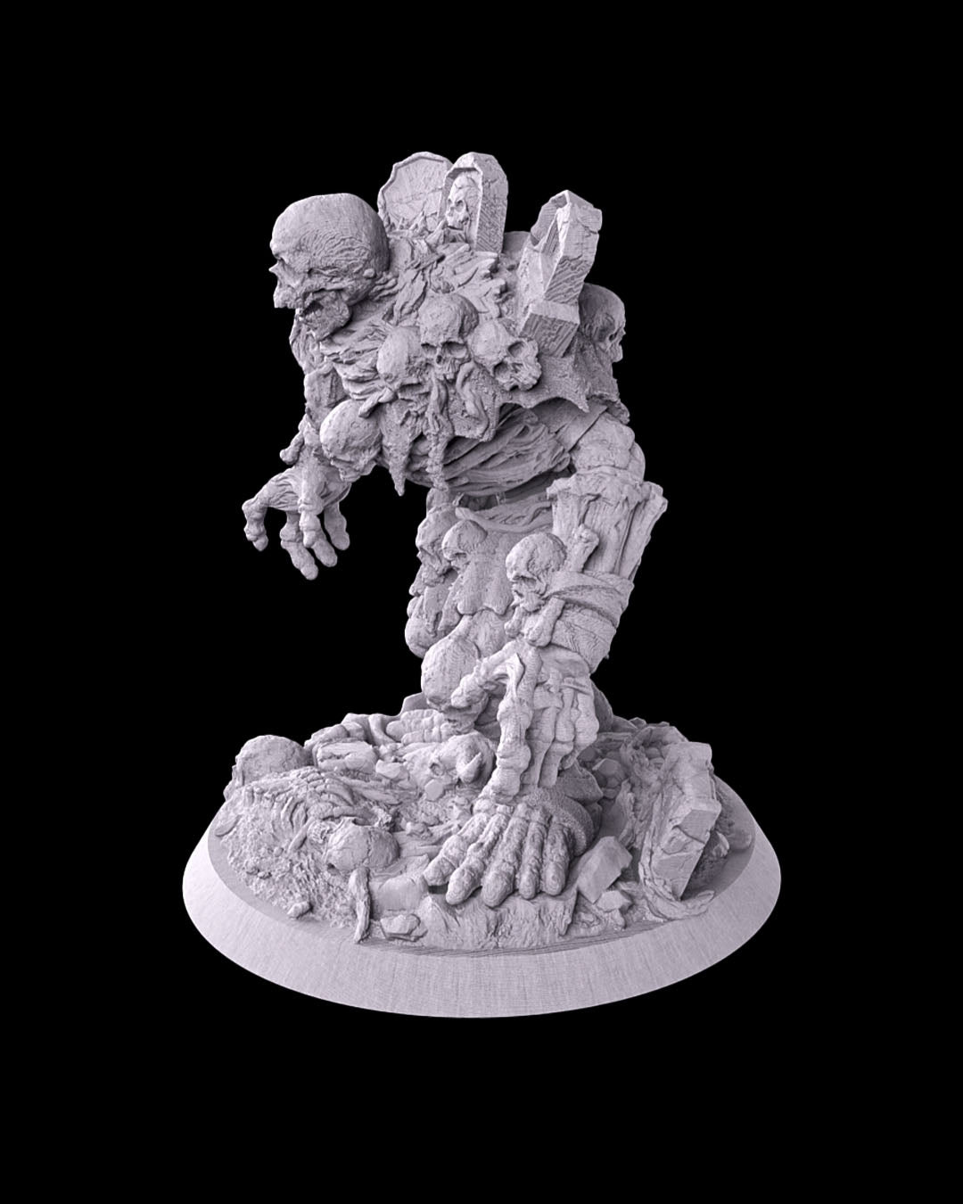 Tombstone Golem Resin Model – Paint-Ready Undead Miniature