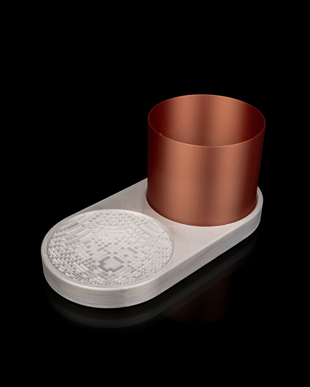 3D Printed Voxel Trinket Dish & Planter – Modern Geometric Organizer
