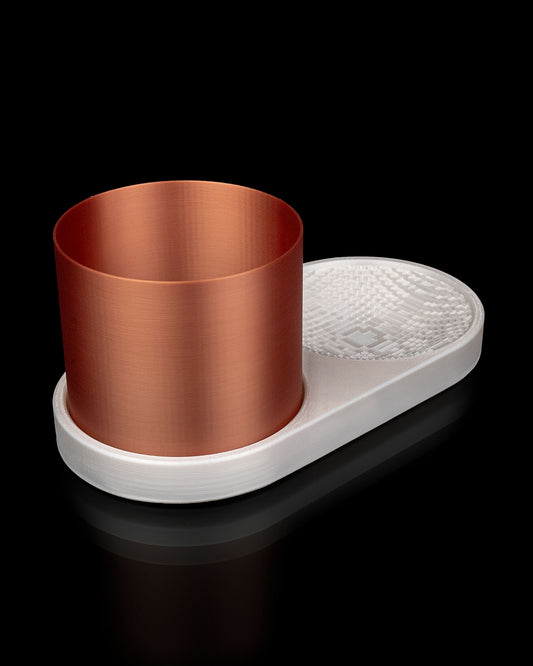 3D Printed Voxel Trinket Dish & Planter – Modern Geometric Organizer