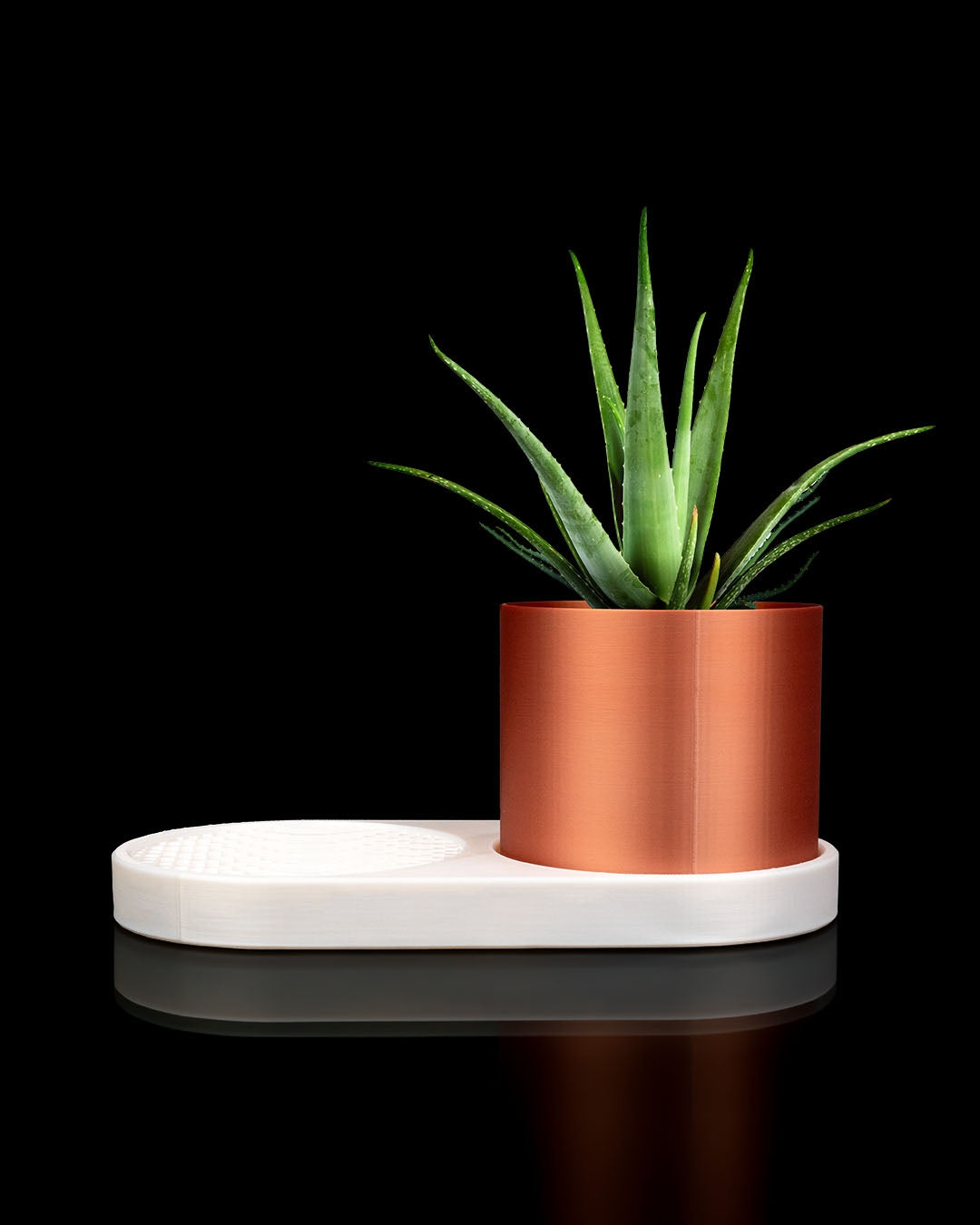3D Printed Voxel Trinket Dish & Planter – Modern Geometric Organizer