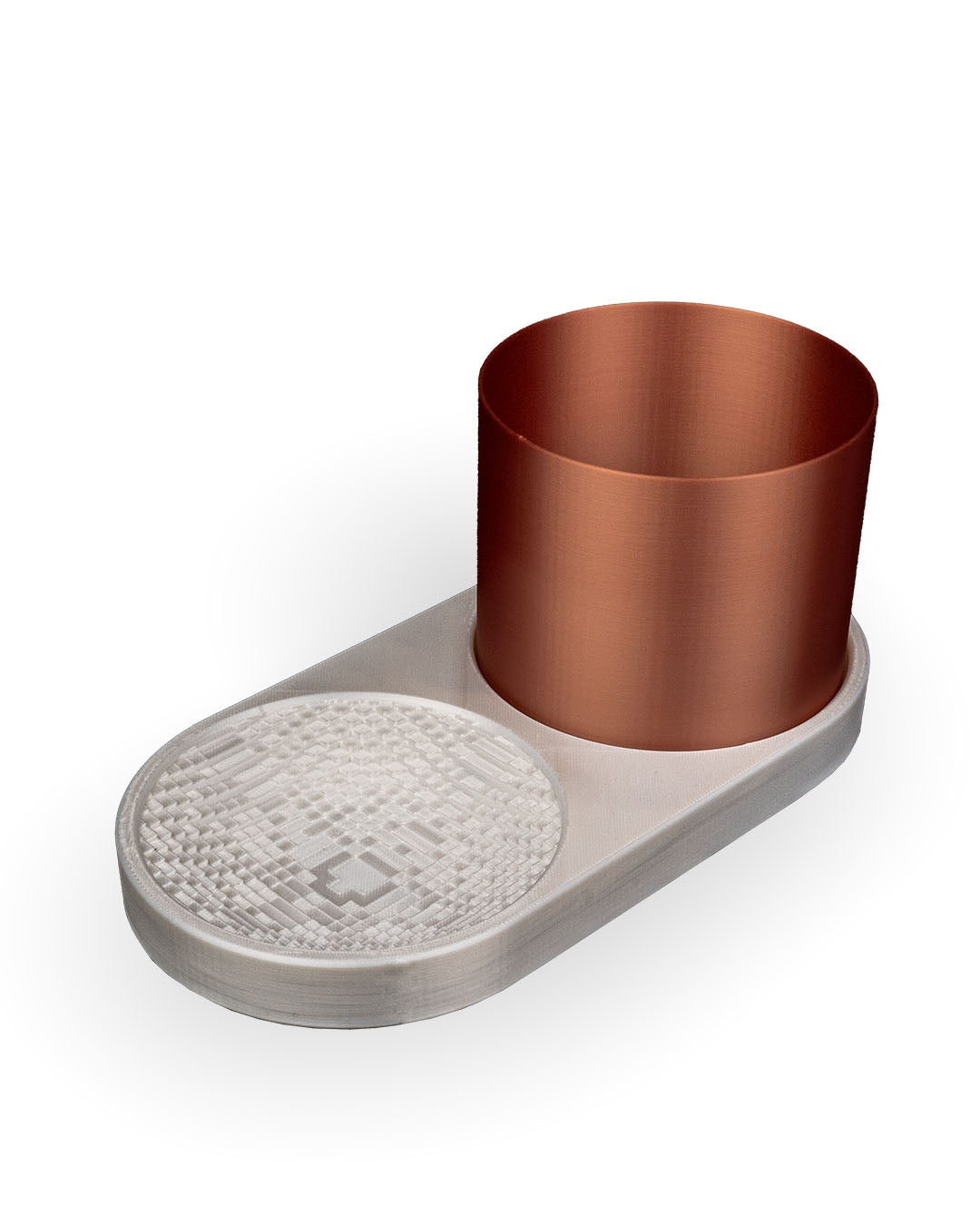 3D Printed Voxel Trinket Dish & Planter – Modern Geometric Organizer