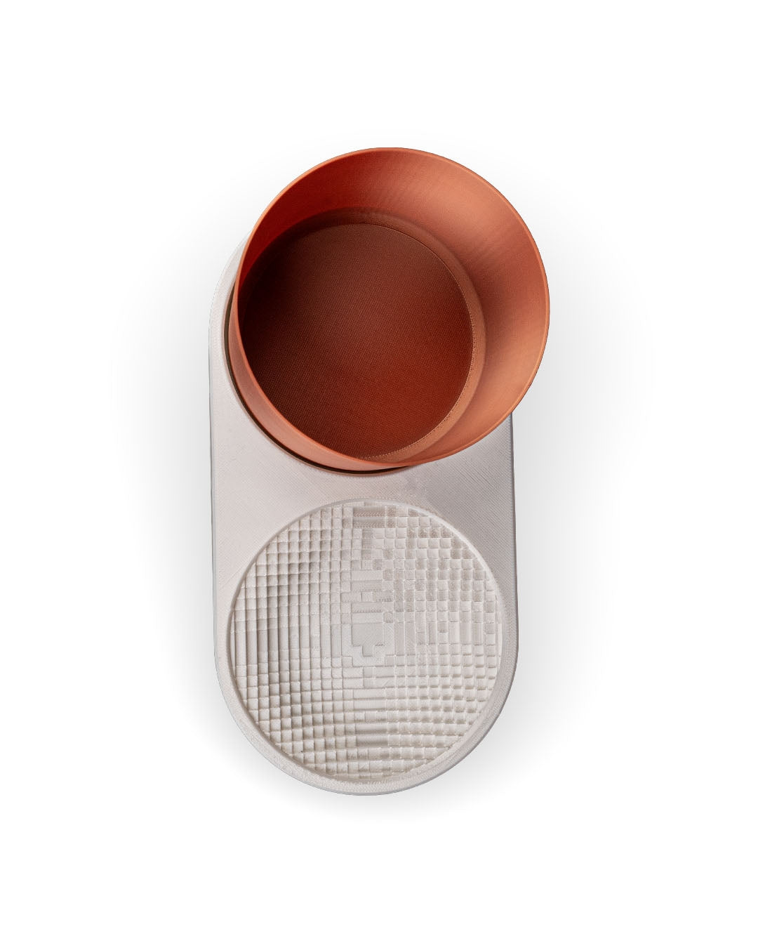 3D Printed Voxel Trinket Dish & Planter – Modern Geometric Organizer