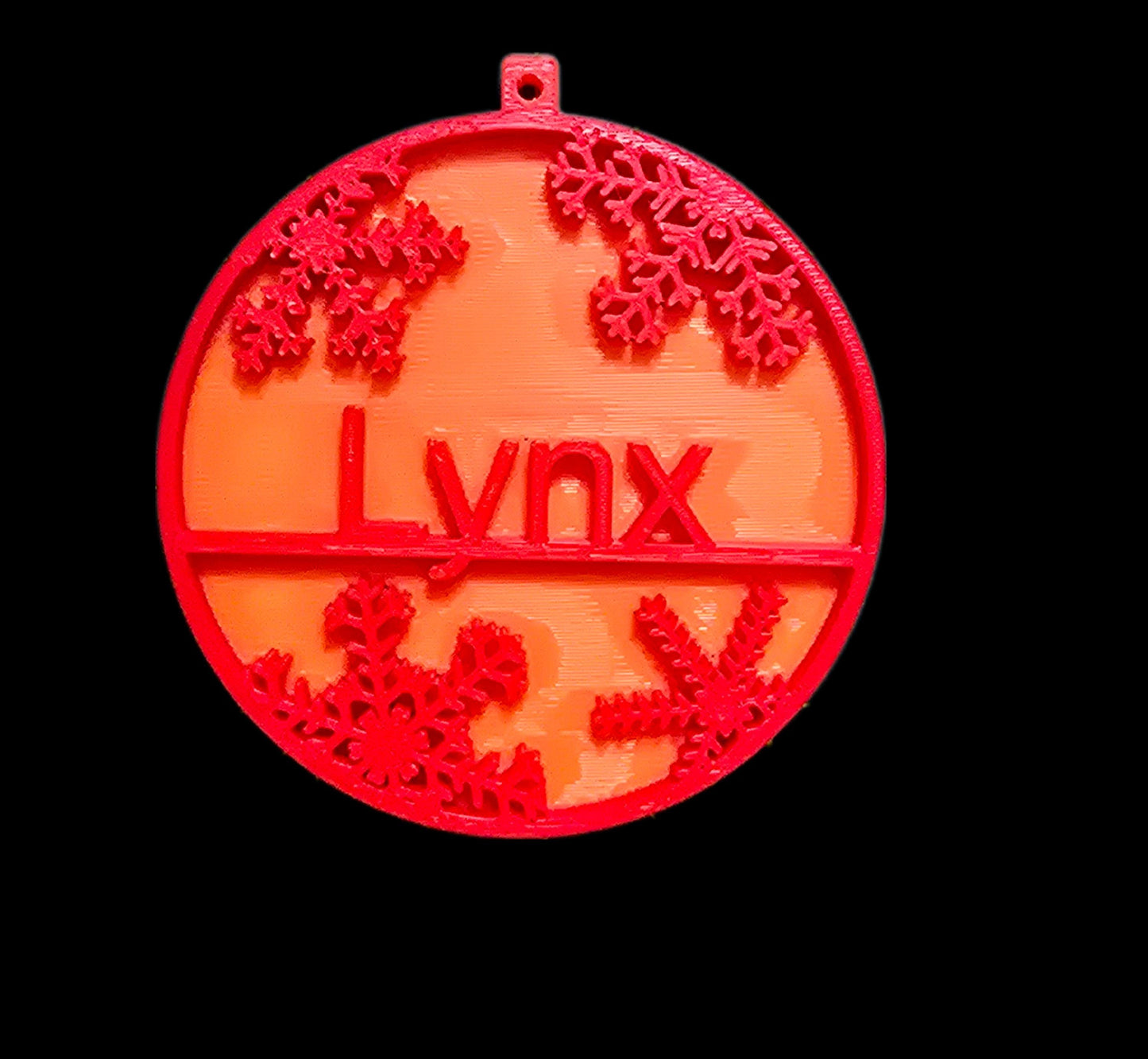 Custom 4" Round Christmas Ornament – Personalized with Name & Snap-Lock String Included!