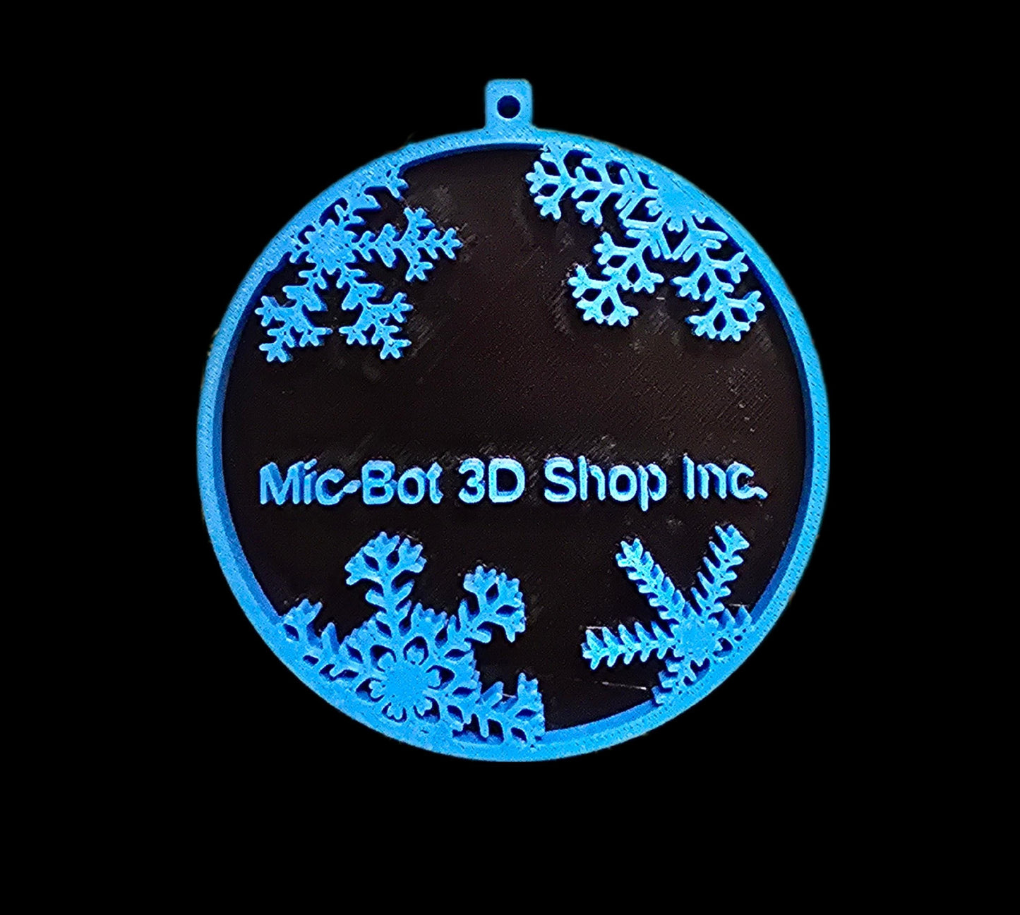 Custom 4" Round Christmas Ornament – Personalized with Name & Snap-Lock String Included!