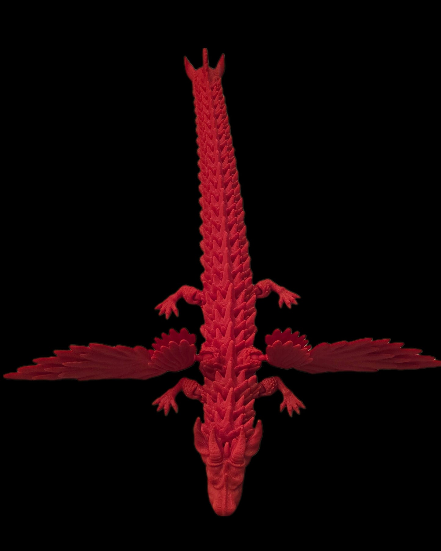3D Printed Winged Dragon Figurines – Articulated Fantasy Collectibles