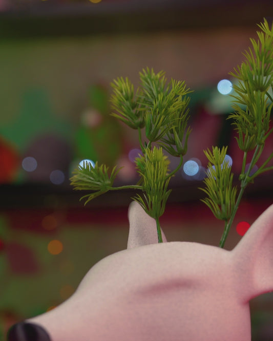 3D Printed Rootolph Planter – Whimsical Holiday Reindeer Plant Pot