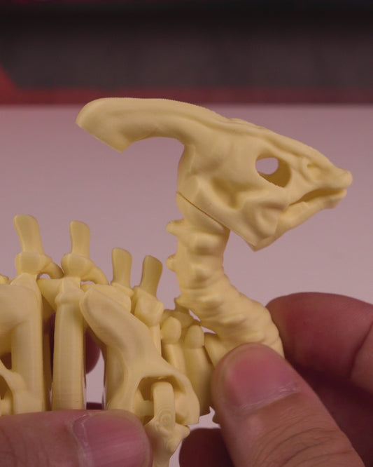 Skeleton Parasaurolophus – 3D Printed Dinosaur Skeleton Model