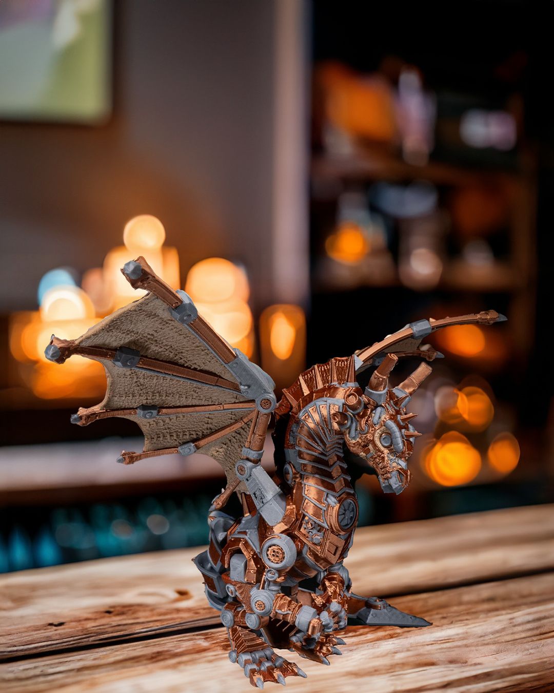 Epic Articulated Dragon – Original, Moss, Steampunk | 3D Printed Collectible Toy | Free Shipping